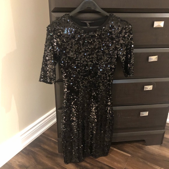 Bcbg Sequined Cocktail Dress - Picture 3 of 4